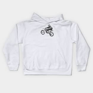 Motocross Dirt Bike Kids Hoodie